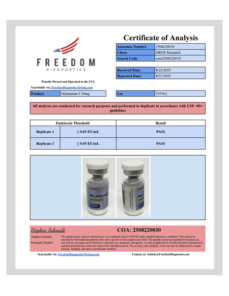 Melanotan-2 10mg - OROS Research