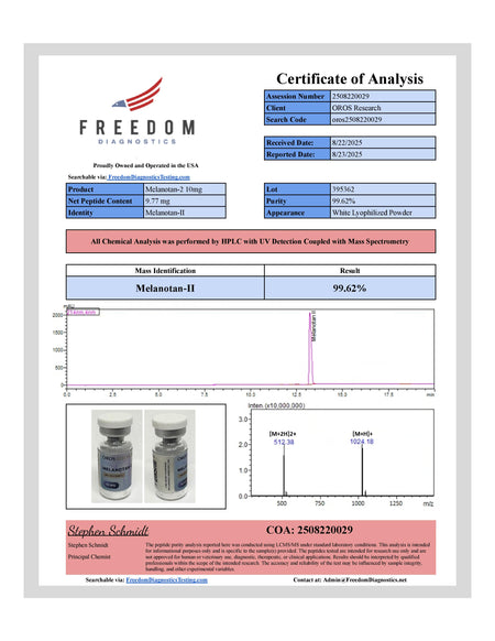 Melanotan-2 10mg - OROS Research