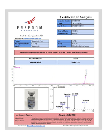 Tesamorelin 5mg - OROS Research