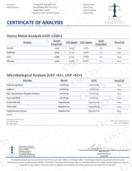 ARA-290 (Buffered) 32mg - OROS Research