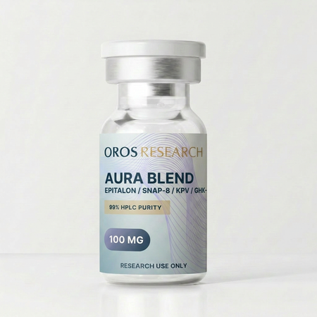 AURA - GHK-Cu 70mg, Epithalon 10mg, Snap-8 10mg, KPV 10mg (100mg Blend) - OROS Research