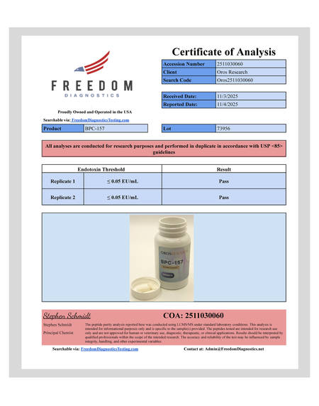 BPC-157 500mcg (60 Capsules) - OROS Research