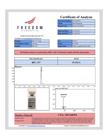 BPC-157 5mg - OROS Research