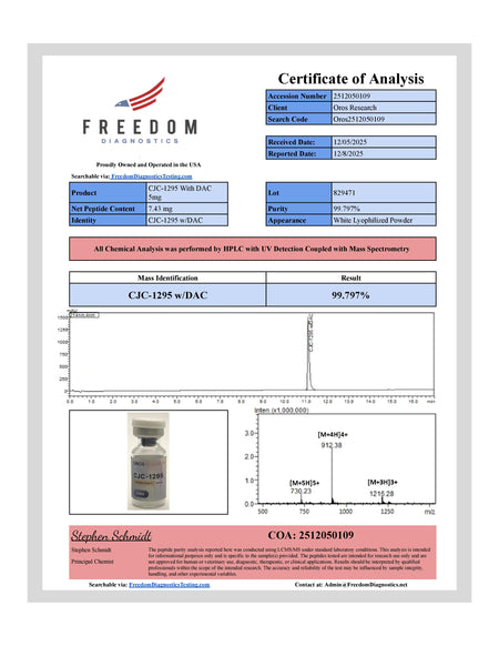 CJC-1295 DAC 5mg - OROS Research