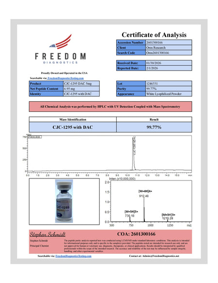 CJC-1295 DAC 5mg - OROS Research