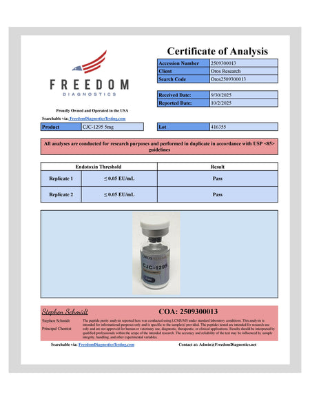 CJC-1295 (No DAC) 5mg - OROS Research
