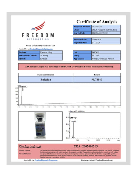 Epithalon (Epitalon) 10mg - OROS Research