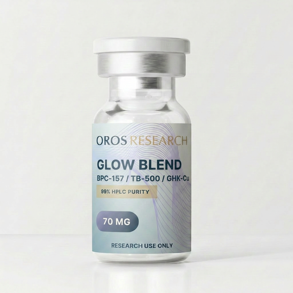 GLOW - GHK-Cu 50mg, BPC-157 10mg, TB-500 10mg (70mg Blend) - OROS Research