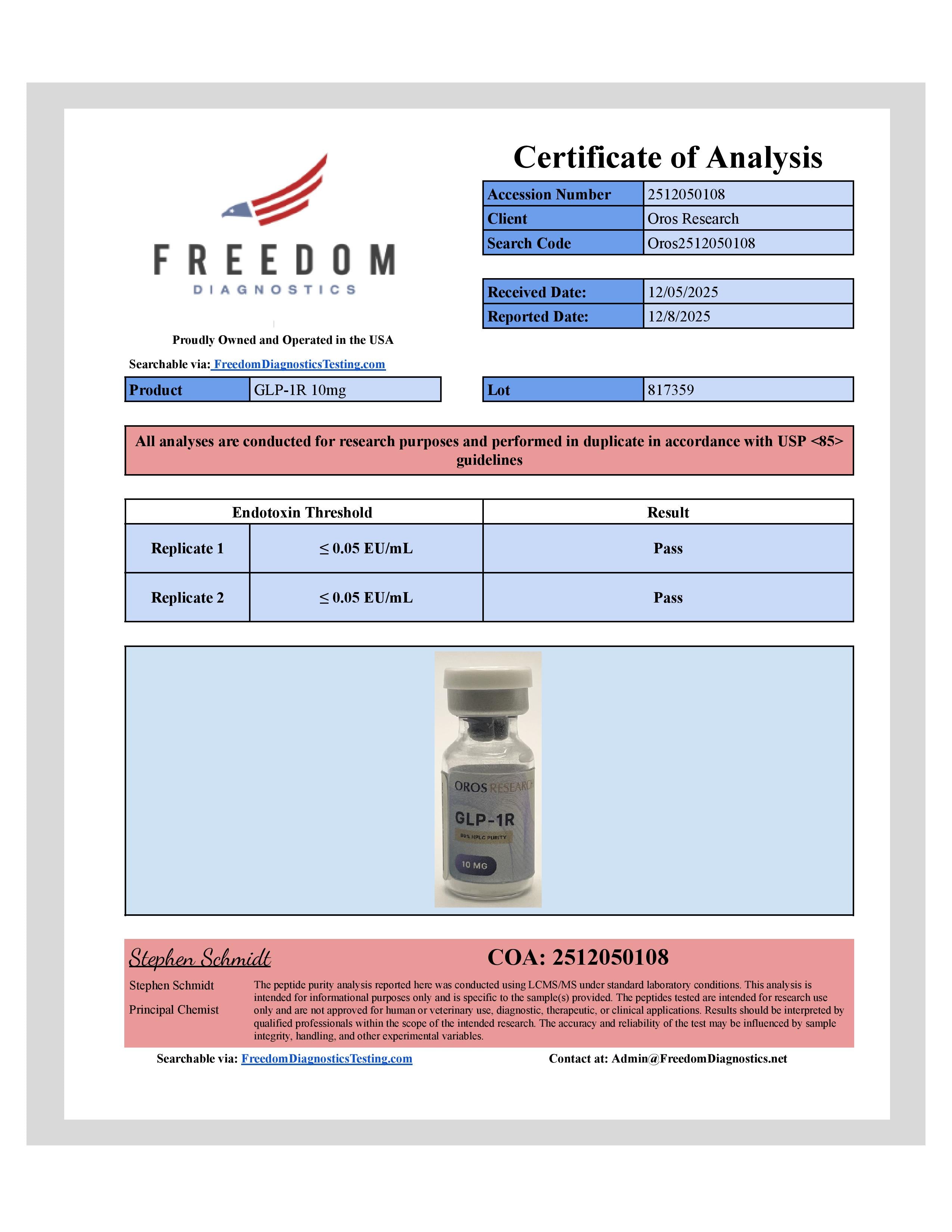 GLP-1R 10mg - OROS Research