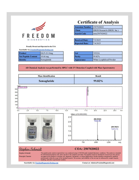 GLP-1S 10mg - OROS Research