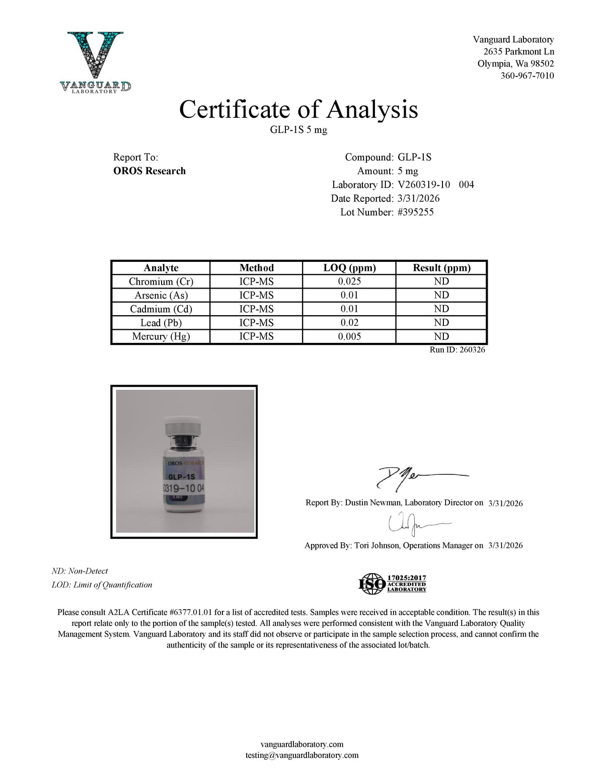 GLP-1S (GLP1) 5mg - OROS Research
