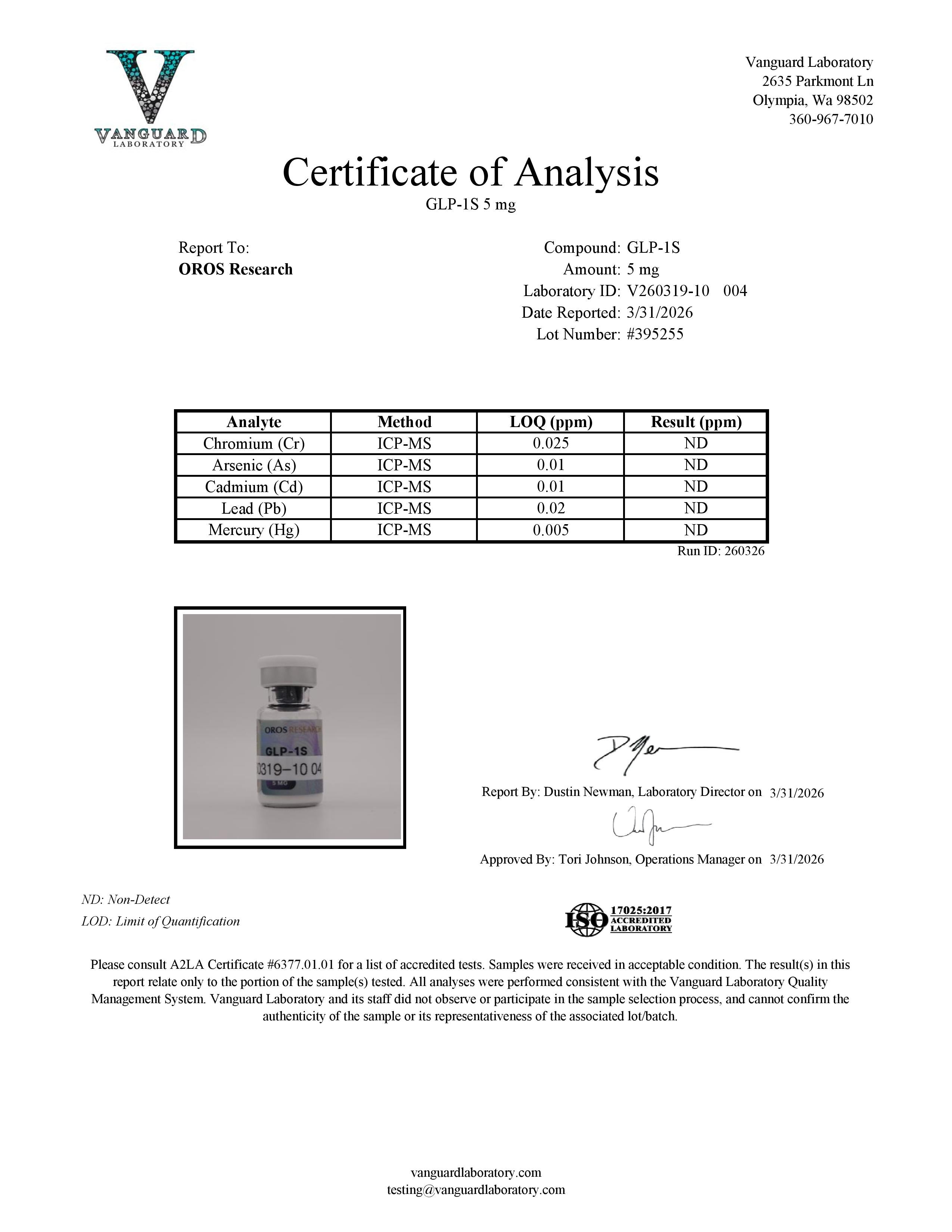 GLP-1S (GLP1) 5mg - OROS Research