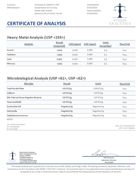 GLP-1S (GLP1) 5mg - OROS Research