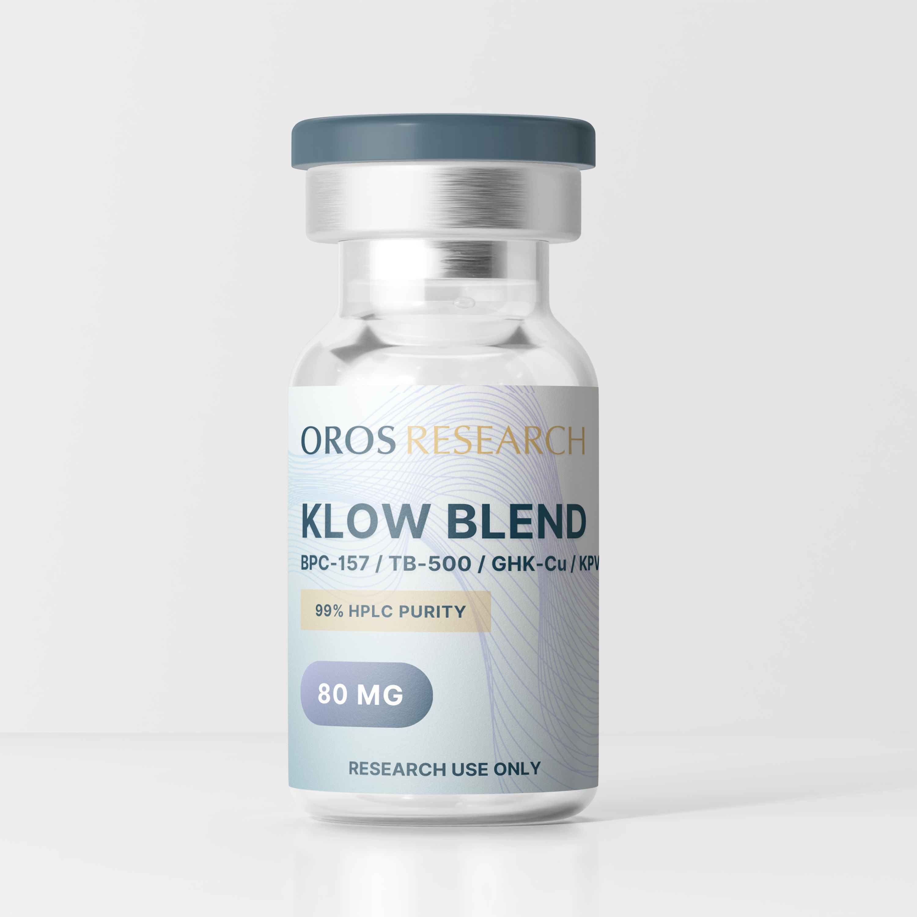 KLOW - GHK-Cu 50mg, BPC-157 10mg, TB-500 10mg, KPV 10mg (80mg Blend) - OROS Research