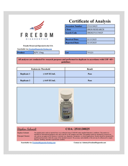 KPV 15mg - OROS Research