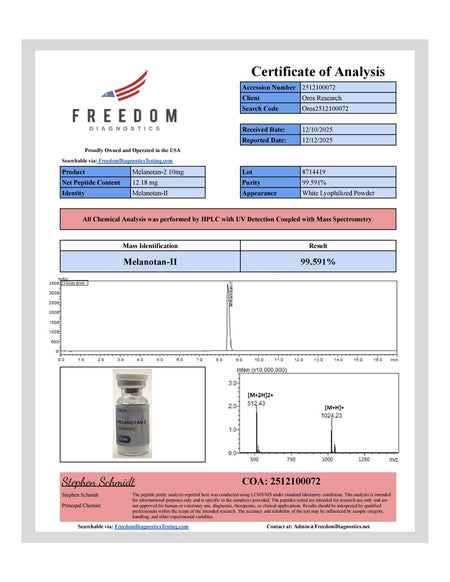 Melanotan-2 10mg - OROS Research