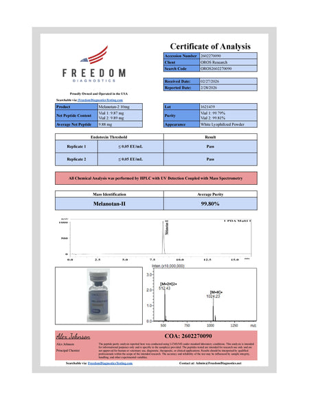 Melanotan-2 10mg - OROS Research