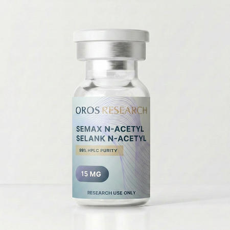 Semax N-Acetyl 9mg, Selank N-Acetyl 6mg (15mg Blend) - OROS Research